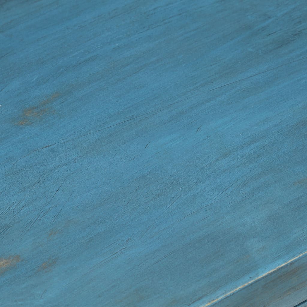 vidaXL Κομοδίνο Μπλε 40 x 30 x 50 εκ. από Μασίφ Ξύλο Μάνγκο