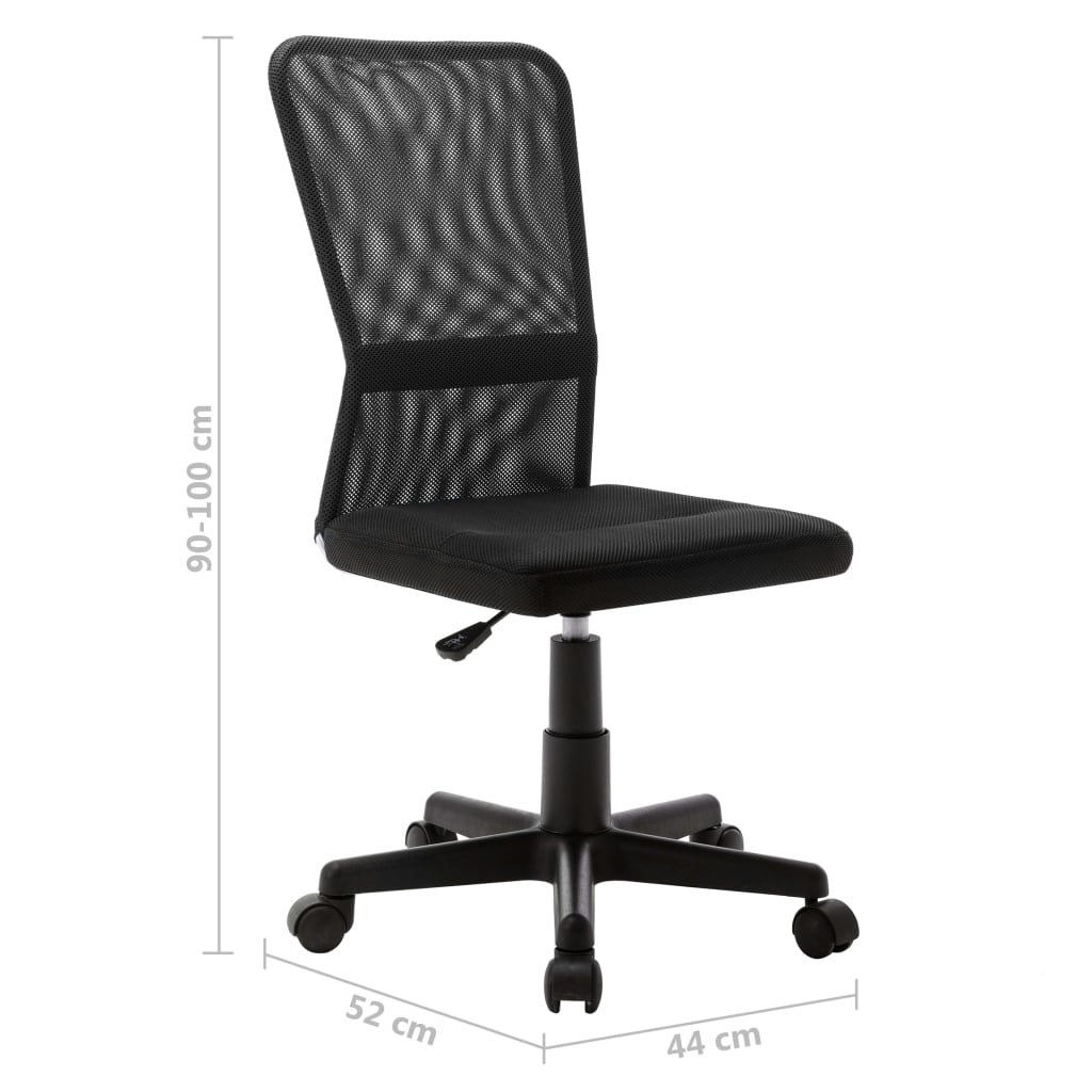 vidaXL Καρέκλα Γραφείου Μαύρη 44 x 52 x 100 εκ. Διχτυωτό Ύφασμα