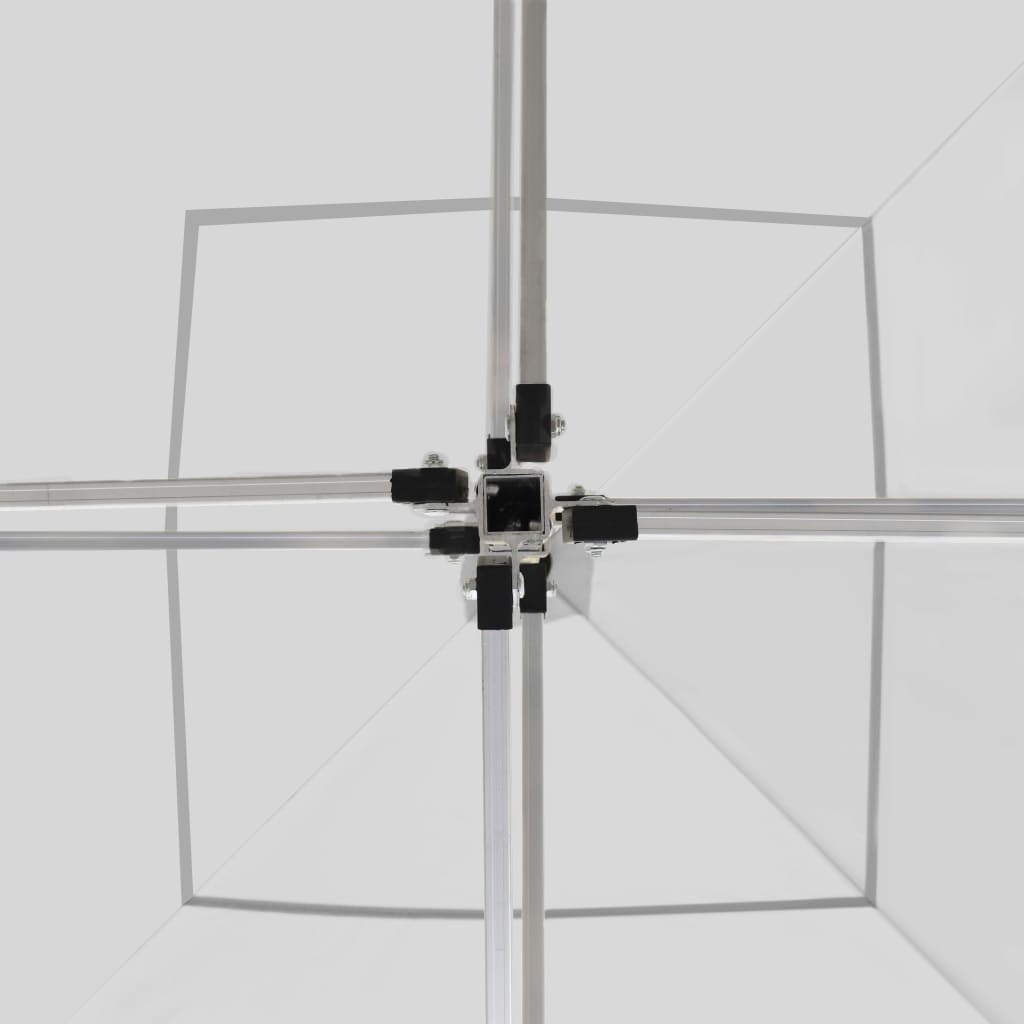 vidaXL Κιόσκι με Τοιχώματα Πτυσσόμενο Επαγγ. Λευκό 2x2 μ. Αλουμινίου