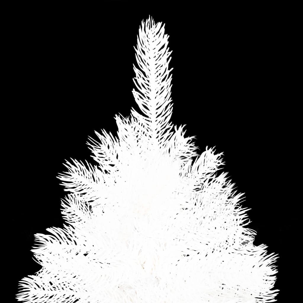 vidaXL Χριστουγεννιάτικο Δέντρο Τεχνητό Λευκό 150 εκ. PE με Βάση