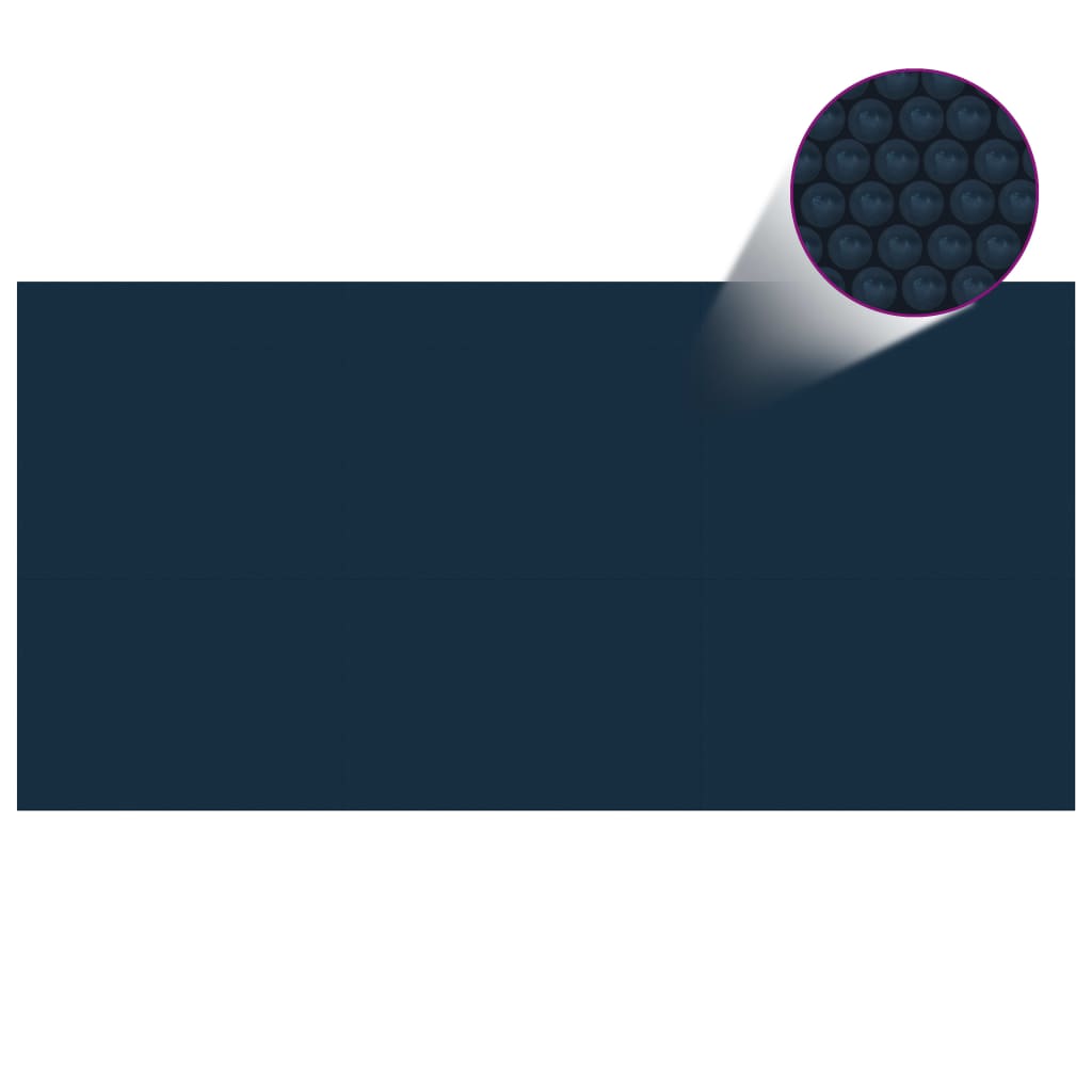 vidaXL Κάλυμμα Πισίνας Ηλιακό Μαύρο/Μπλε 732x366 εκ. από Πολυαιθυλένιο