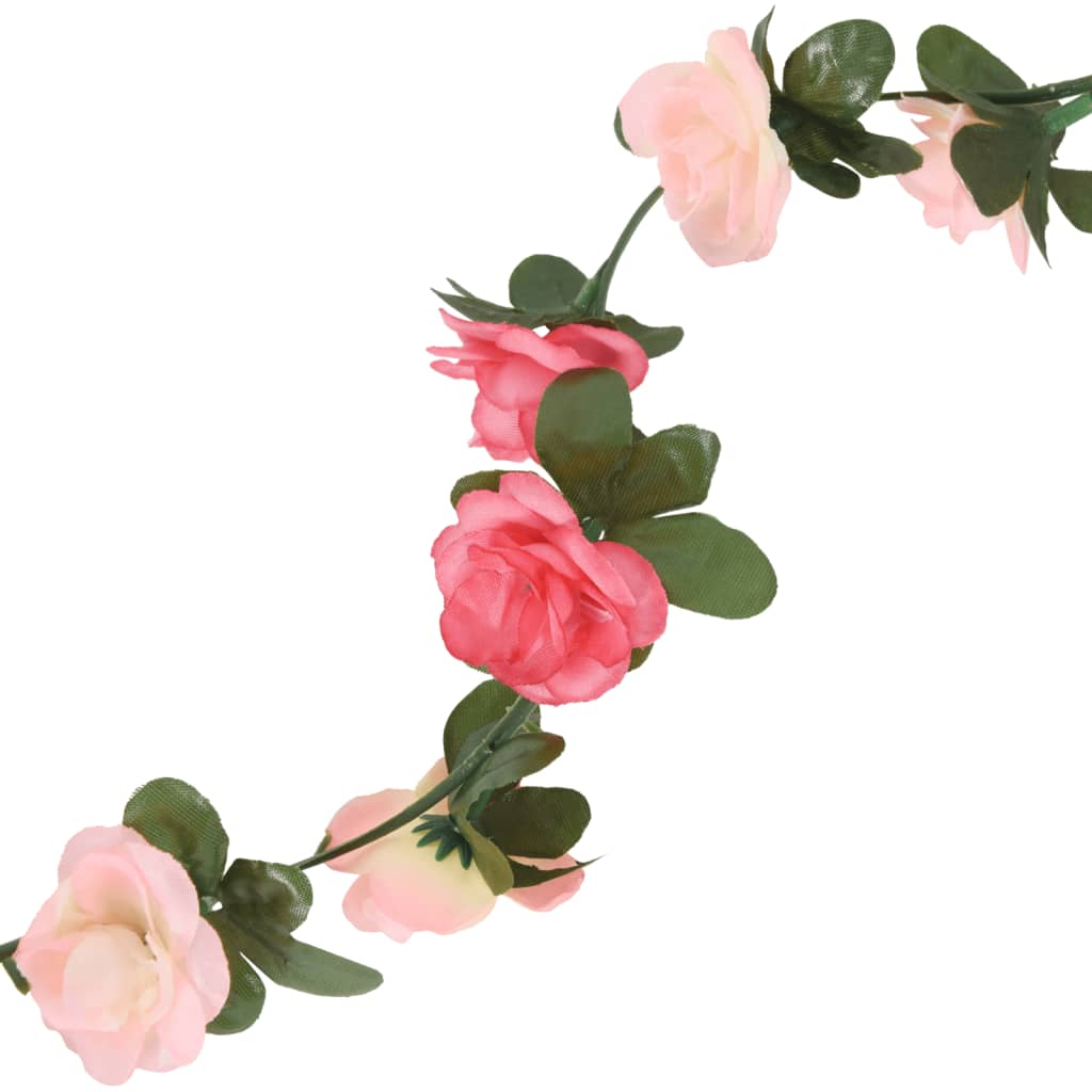 vidaXL Γιρλάντες Λουλουδιών Τεχνητές 6 τεμ. Rose Red 240 εκ.