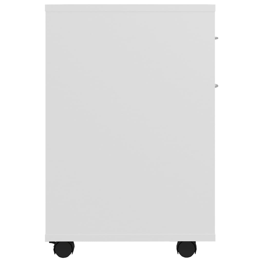 vidaXL Ντουλάπι Τροχήλατο Λευκό 45 x 38 x 54 εκ. από Μοριοσανίδα