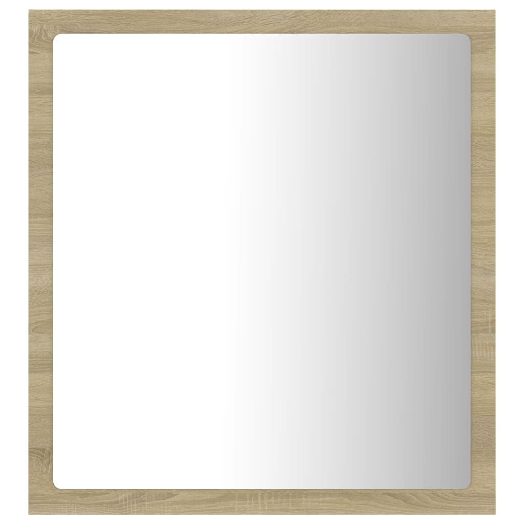vidaXL Καθρέφτης Μπάνιου με LED Sonoma Δρυς 40x8,5x37 εκ. Ακρυλικός