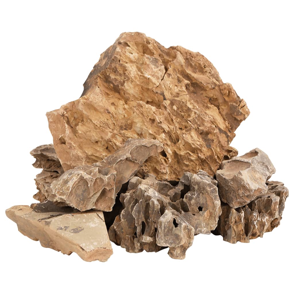vidaXL Πέτρες Dragon Stones Καφέ 10 κιλά 5-30 εκ.