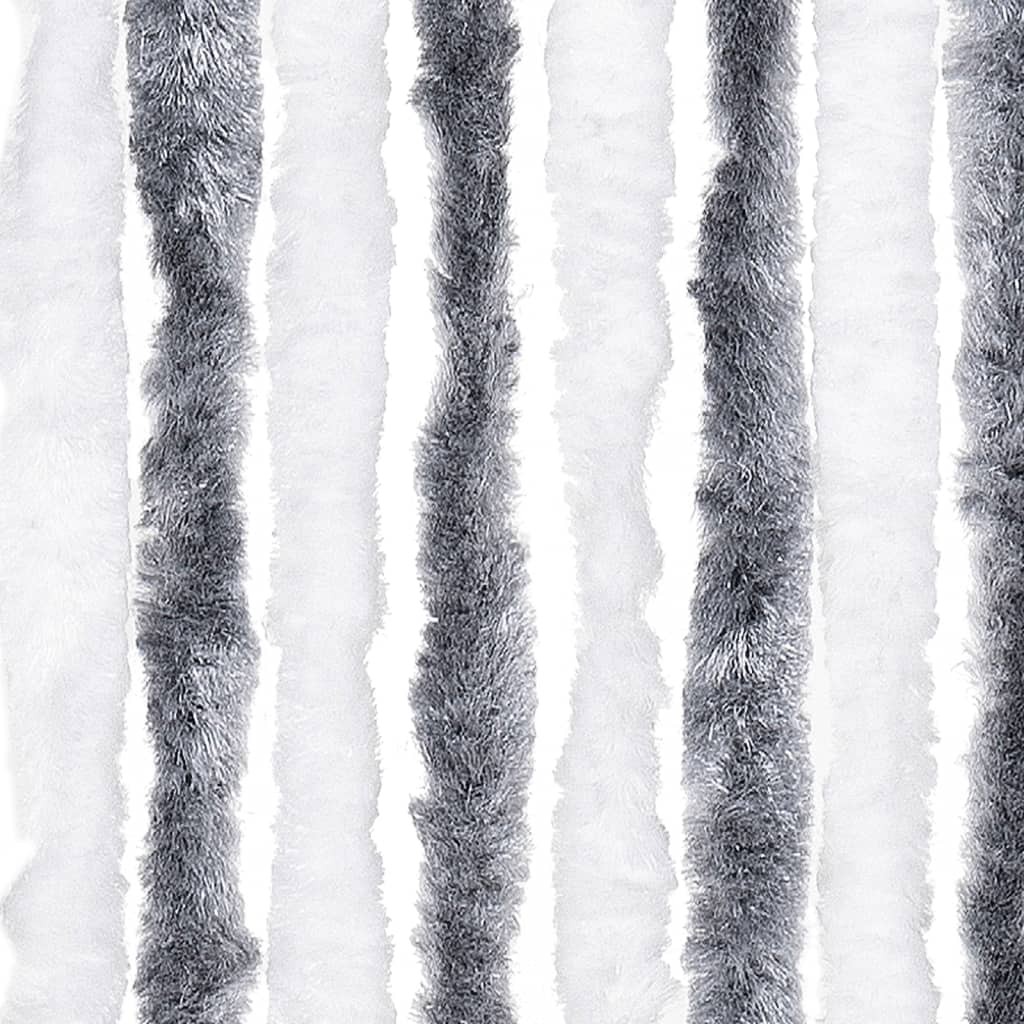 vidaXL Σήτα Εντόμων Γκρι / Λευκό 100 x 200 εκ. από Σενίλ