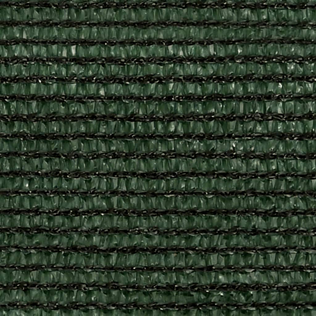 vidaXL Πανί Σκίασης Σκούρο Πράσινο 4 x 4 x 4 μ. από HDPE 160 γρ./μ²