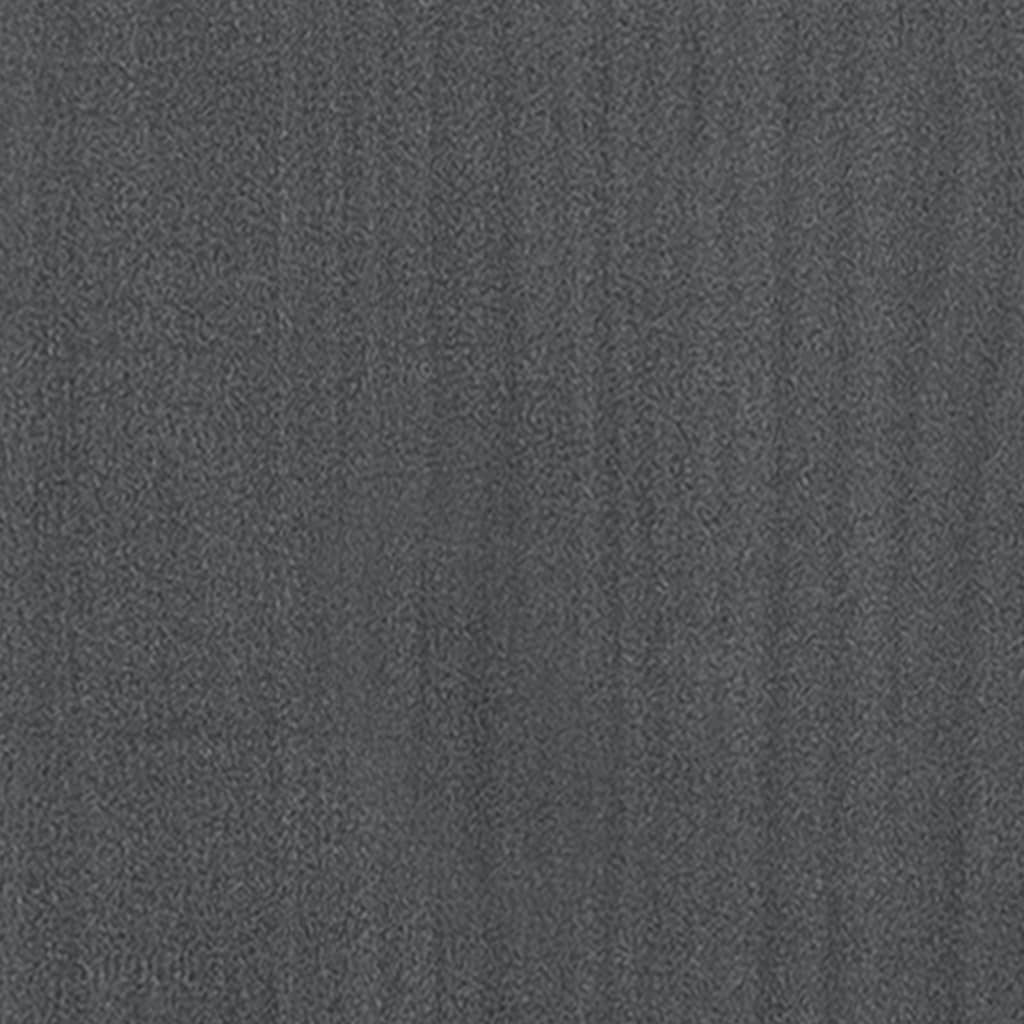 vidaXL Τραπεζάκι Σαλονιού Γκρι 50x50x33,5 εκ. από Μασίφ Ξύλο Πεύκου