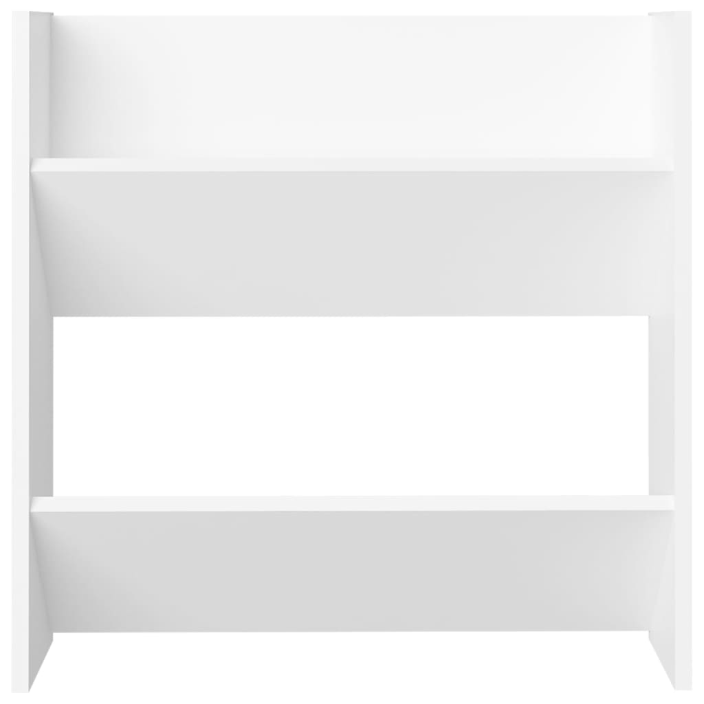 vidaXL Παπουτσοθήκες Τοίχου 2 τεμ. Λευκές 60x18x60 εκ. από Μοριοσανίδα