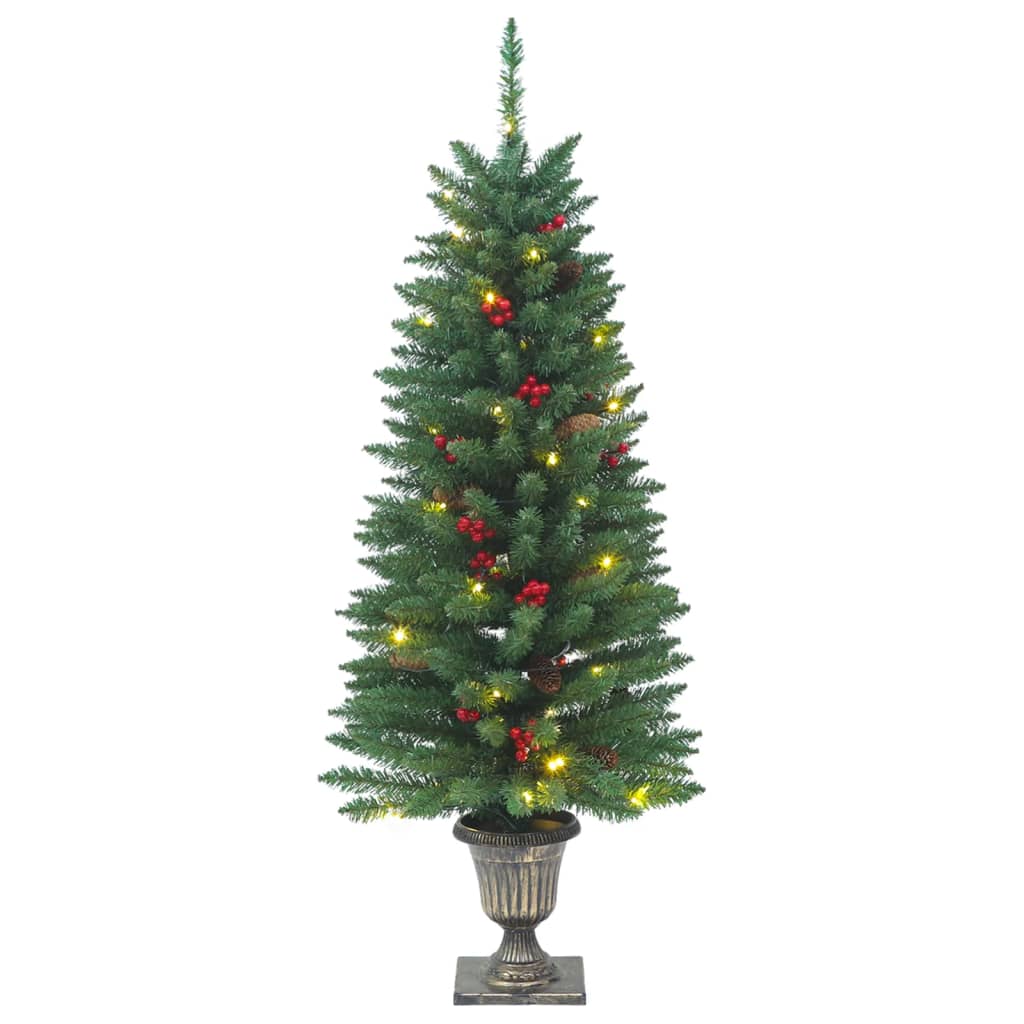 vidaXL Χριστουγεννιάτικα Δέντρα Τεχνητά 2 τεμ. Πράσινα 100 LED 120 εκ.