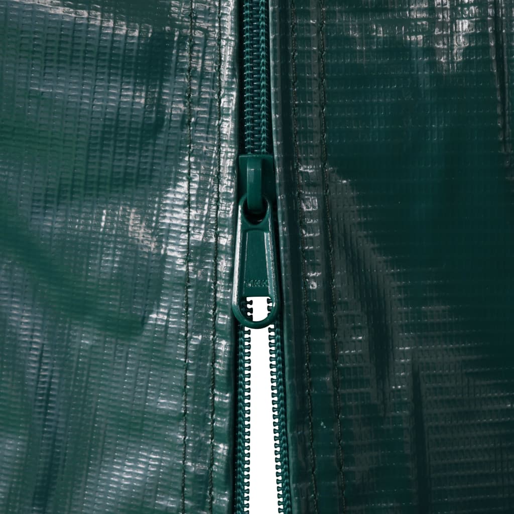 vidaXL Κιόσκι Γκαράζ Πράσινο 2,4 x 3,6 μ. από PVC