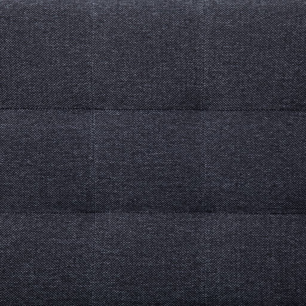 vidaXL Καναπές-Κρεβάτι Γωνιακός Σκούρο Γκρι από Πολυεστέρα
