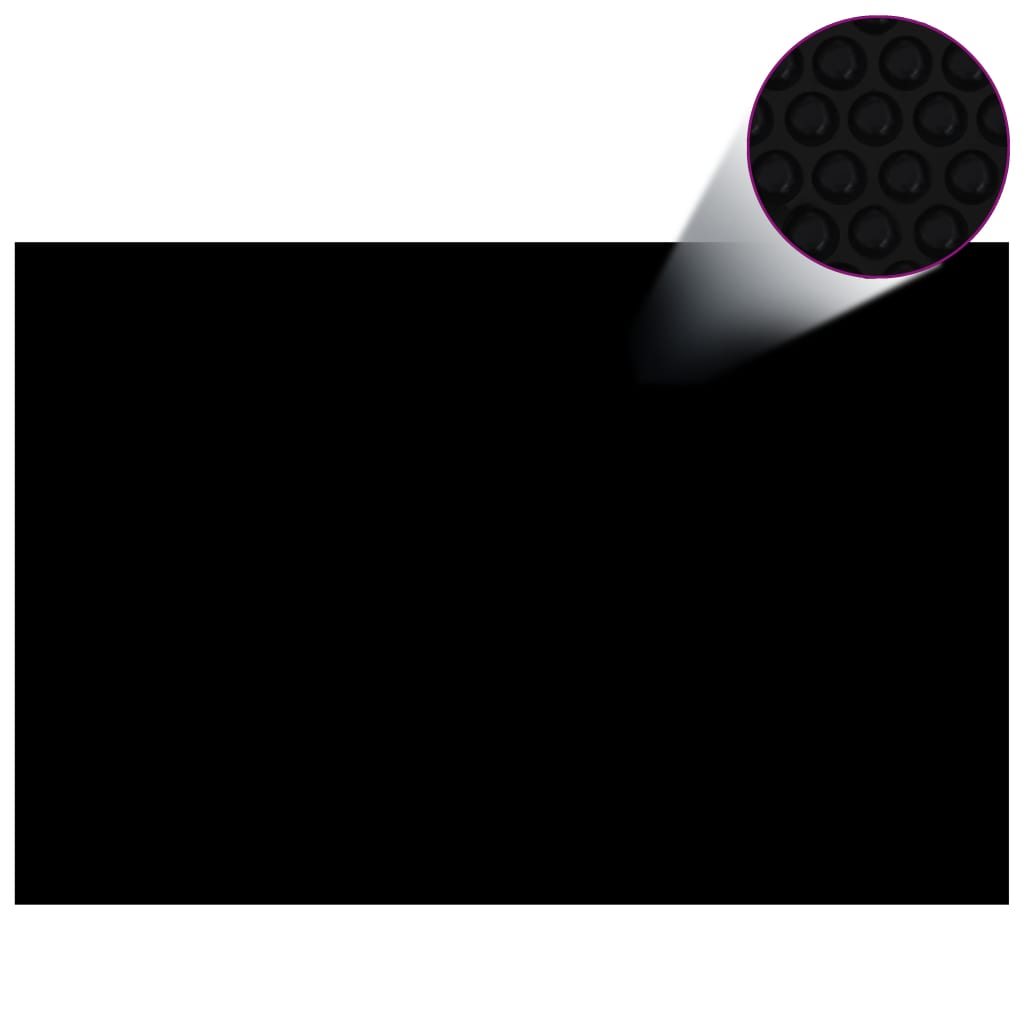 vidaXL Κάλυμμα Πισίνας Ορθογώνιο Μαύρο 600 x 400 εκ. από Πολυαιθυλένιο