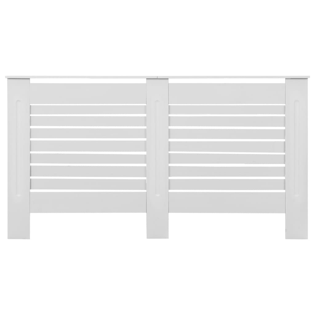 vidaXL Καλύμματα Καλοριφέρ 2 τεμ. Λευκά 152 x 19 x 81,5 εκ. από MDF