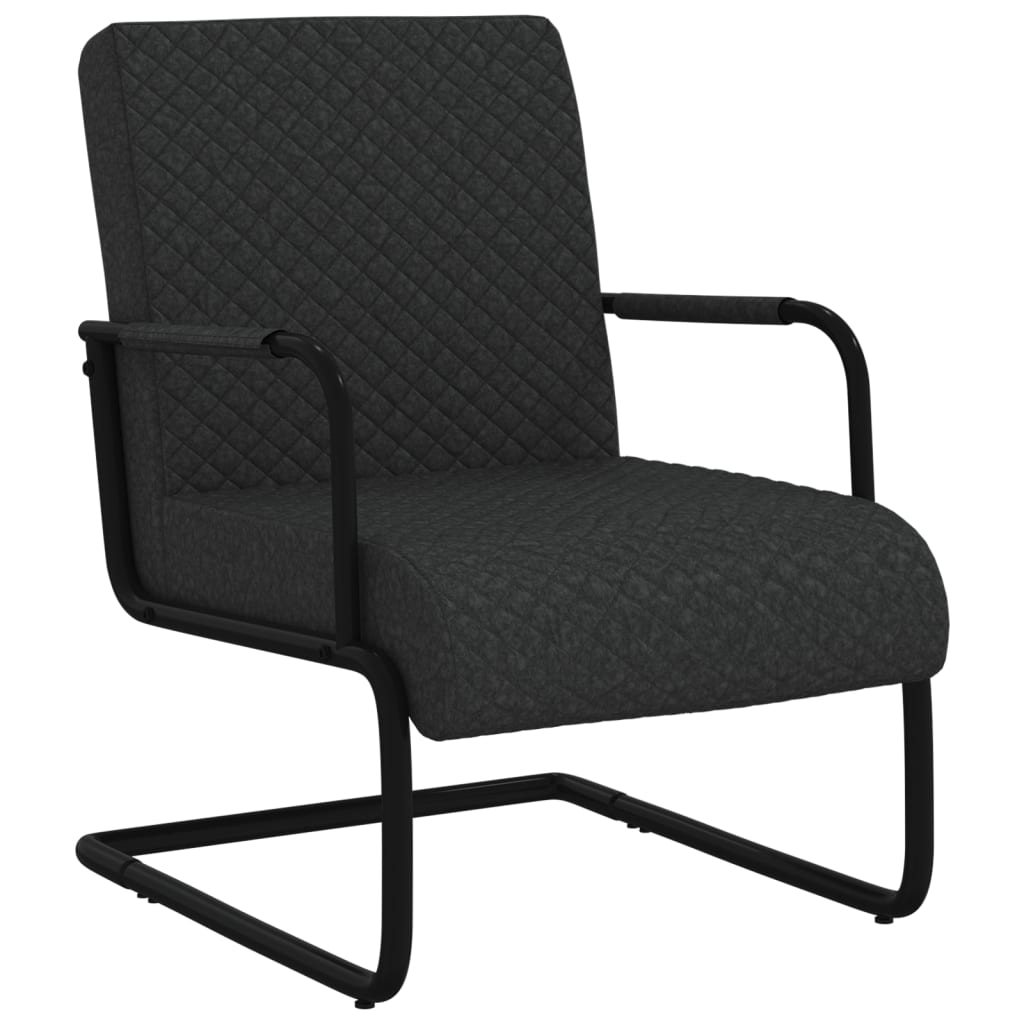 vidaXL Καρέκλα «Πρόβολος» Μαύρη από Συνθετικό Δέρμα