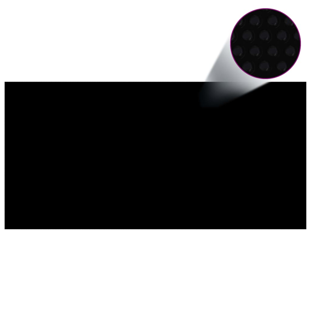 vidaXL Κάλυμμα Πισίνας Ηλιακό Μαύρο/Μπλε 450x220 εκ. από Πολυαιθυλένιο