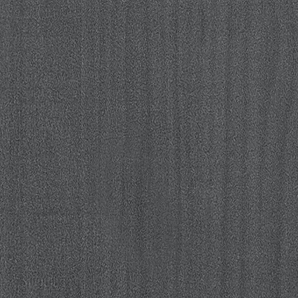 vidaXL Τραπεζάκι Σαλονιού Γκρι 75 x 50 x 33,5 εκ από Μασίφ Ξύλο Πεύκου
