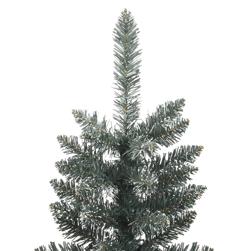 vidaXL Χριστουγεννιάτικο Δέντρο Τεχνητό Slim Βάση Πράσινο 180 εκ. PVC