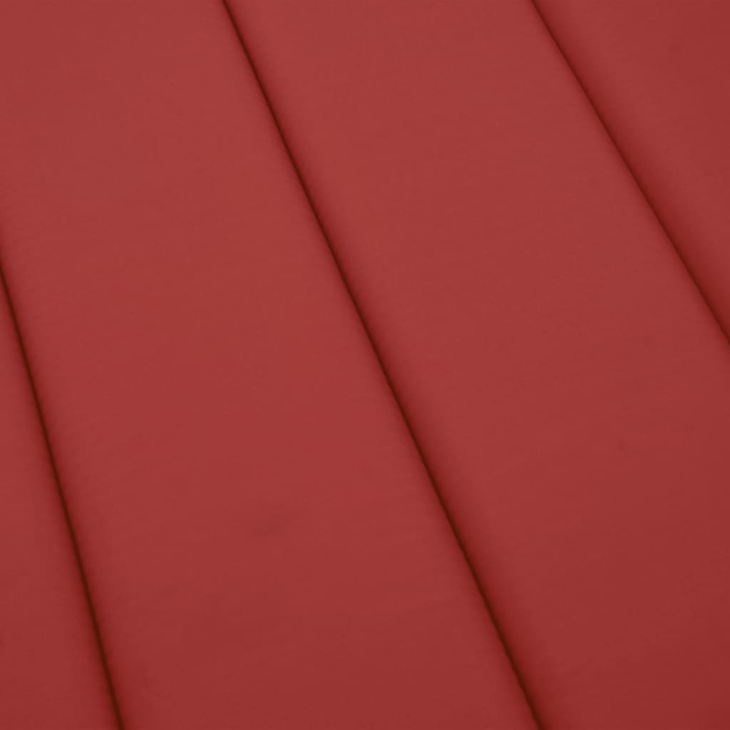 vidaXL Μαξιλάρι Ξαπλώστρας Κόκκινο 200 x 50 x 3 εκ. από Ύφασμα Oxford