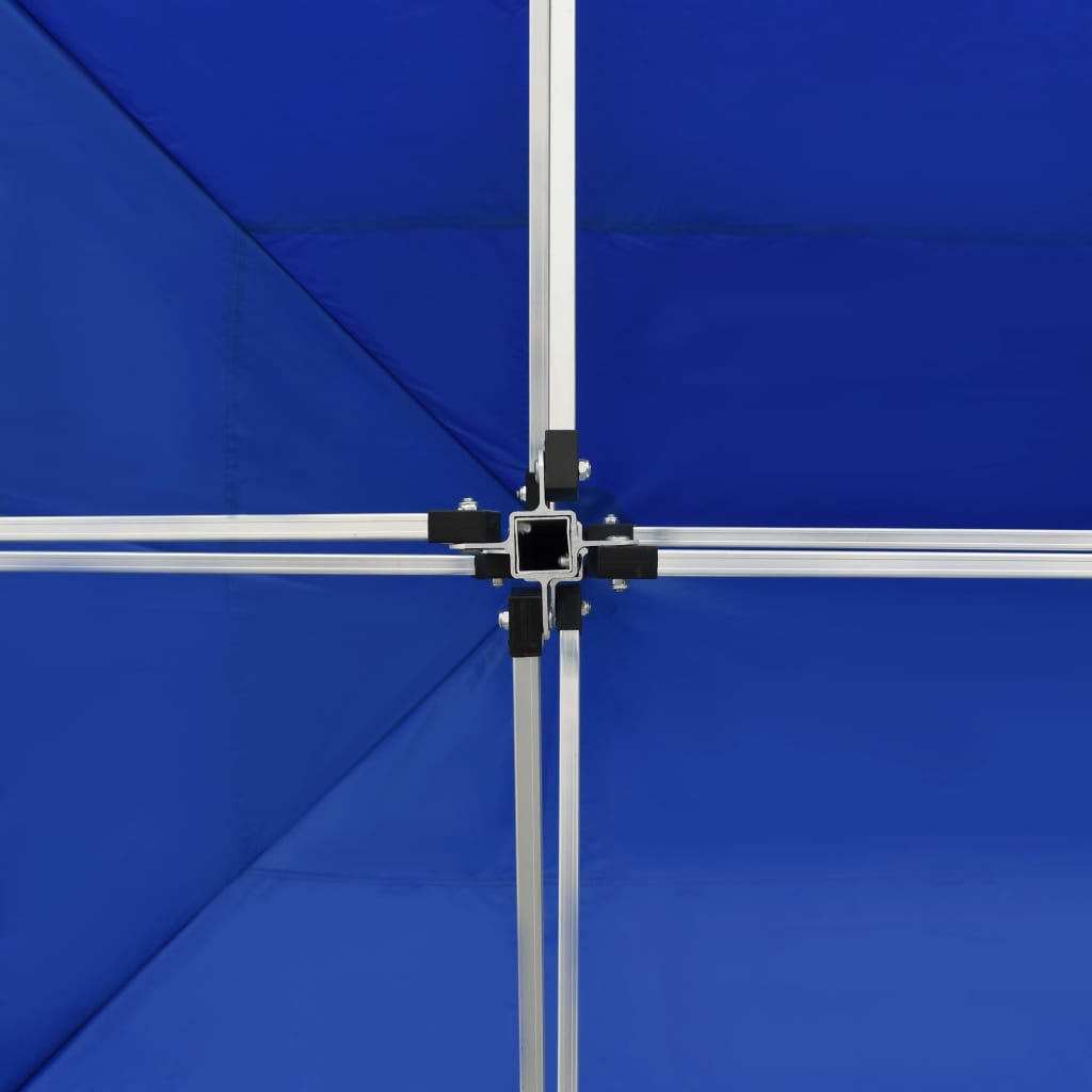 vidaXL Κιόσκι Πτυσσόμενο Επαγγελματικό Μπλε 4,5 x 3 μ. Αλουμινίου