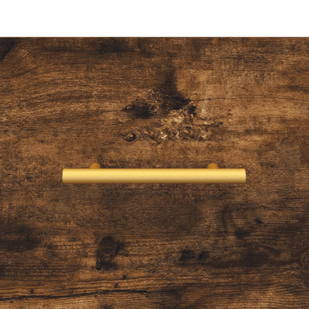 vidaXL Κομοδίνο Καπνιστή Δρυς 40 x 35 x 47,5 εκ. από Επεξεργ. Ξύλο