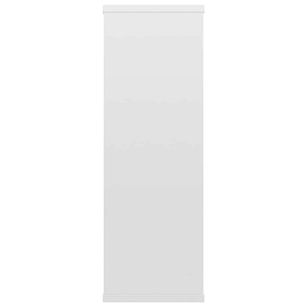 vidaXL Ραφιέρα Τοίχου Γυαλιστερό Λευκό 104 x 20 x 58,5 εκ. Μοριοσανίδα