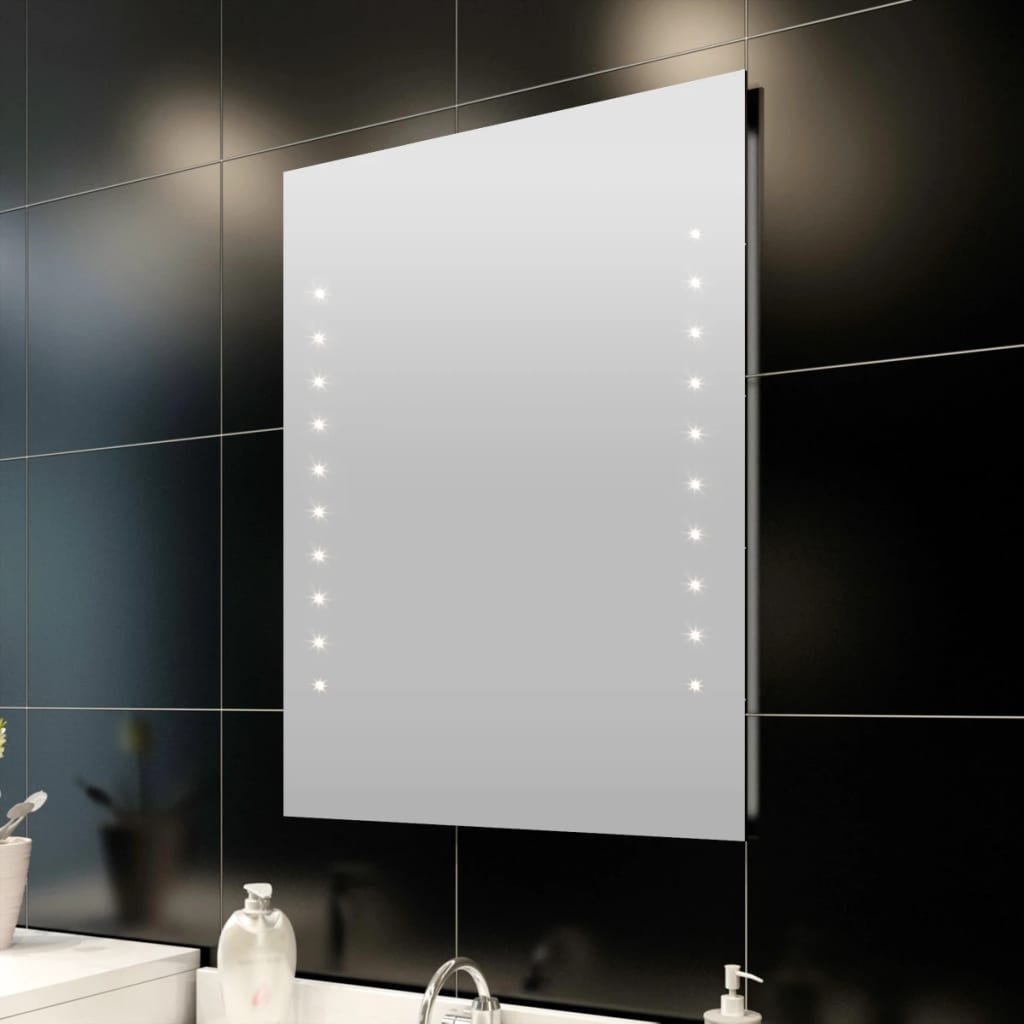 Καθρέφτης Μπάνιου 50x60cm（Μ x Υ) με Φώτα LED