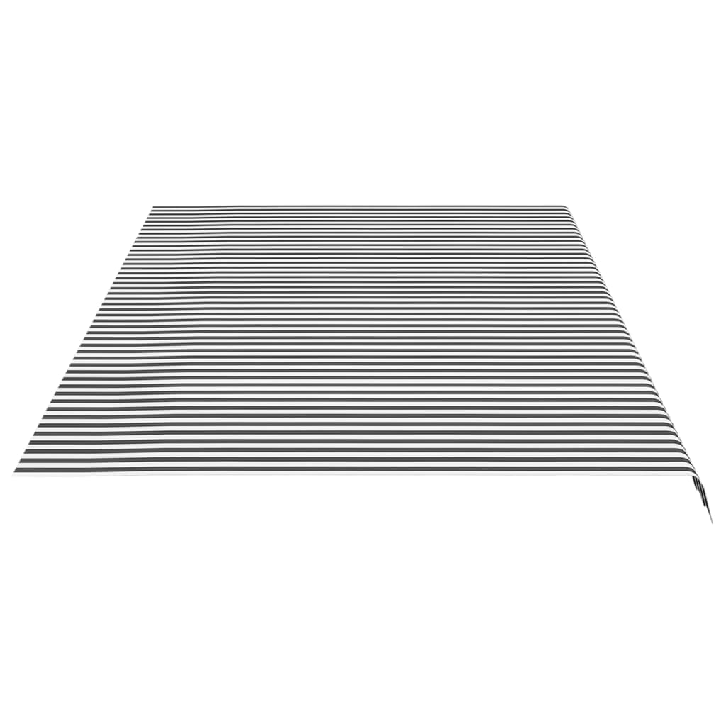 vidaXL Τεντόπανο Ανταλλακτικό Ανθρακί / Λευκό 6 x 3 μ.
