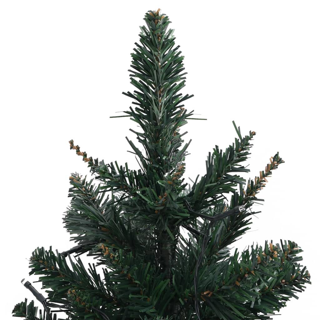 vidaXL Χριστουγεν. Δέντρο Προφωτισμένο Τεχνητό Μπάλες Πράσινο 90εκ