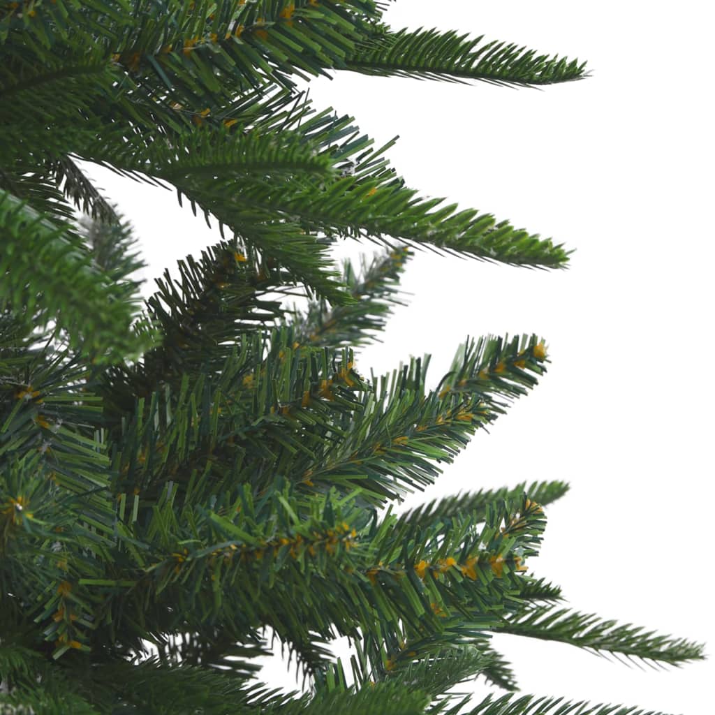 vidaXL Χριστουγεννιάτικο Δέντρο Τεχν. LED/Μπάλες Πράσινο 180 εκ PVC/PE