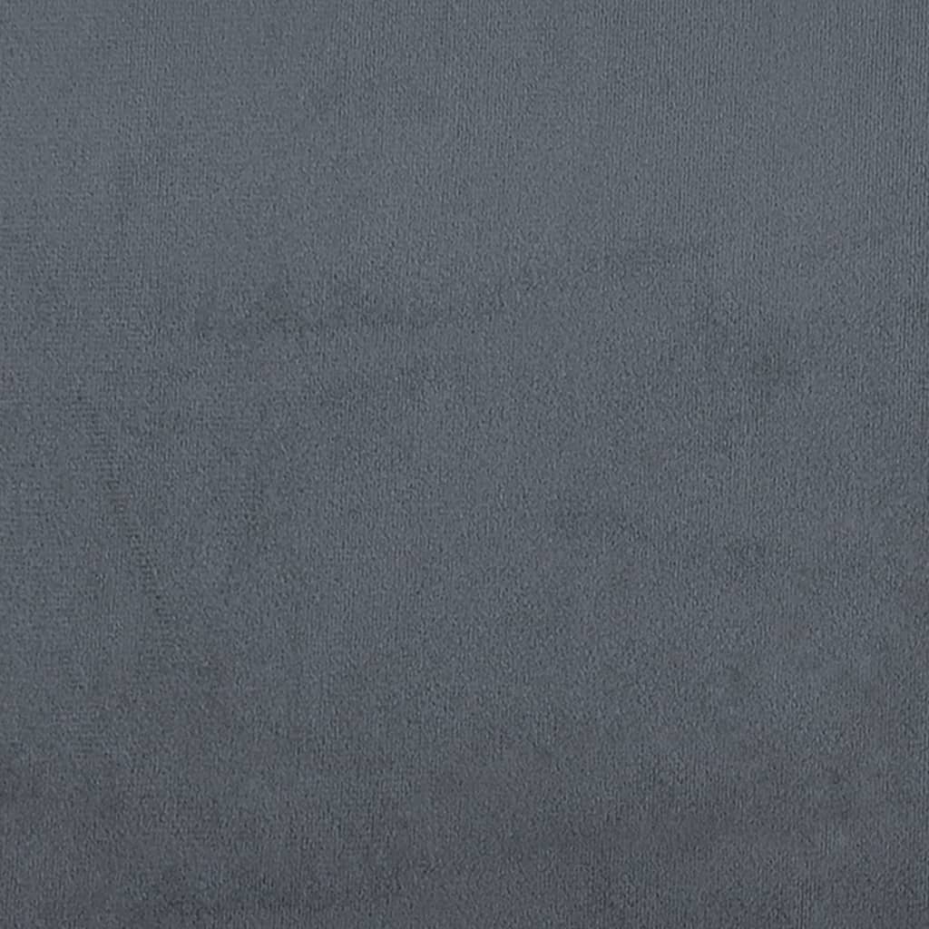 vidaXL Καρέκλα Τραπεζαρίας Σκούρο Γκρι 62 x 59,5 x 100,5 εκ. Βελούδινη