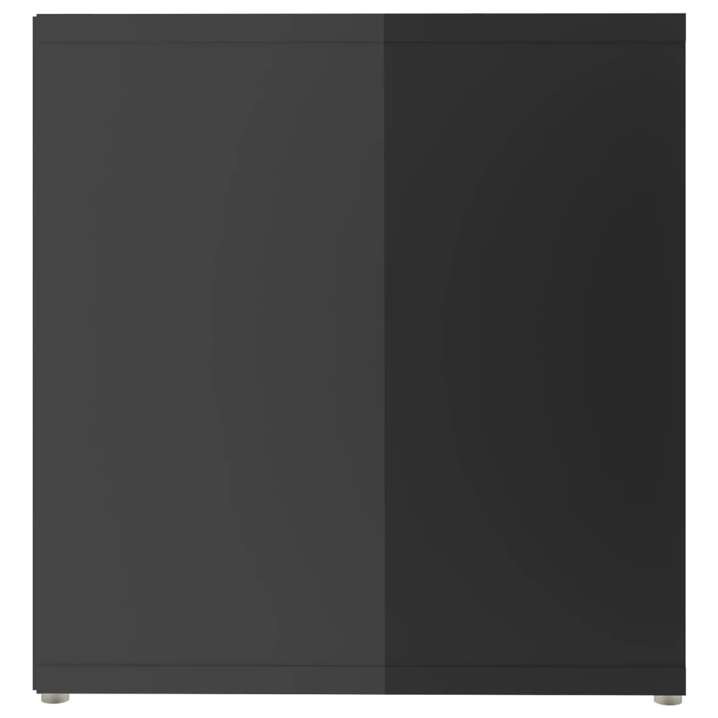 vidaXL Έπιπλο Τηλεόρασης Γυαλιστερό Γκρι 142,5x35x36,5 εκ Μοριοσανίδα