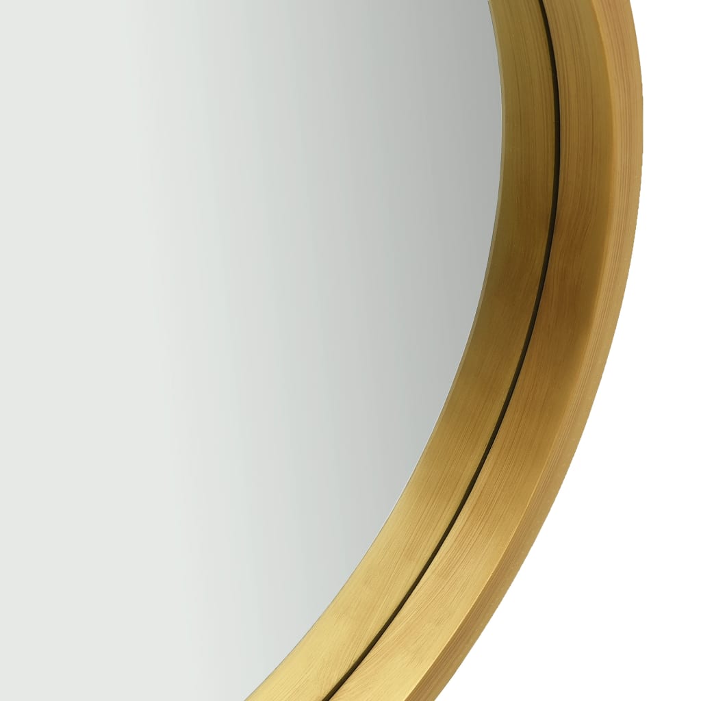 vidaXL Καθρέφτης Τοίχου με Λουρί Χρυσός 60 εκ.