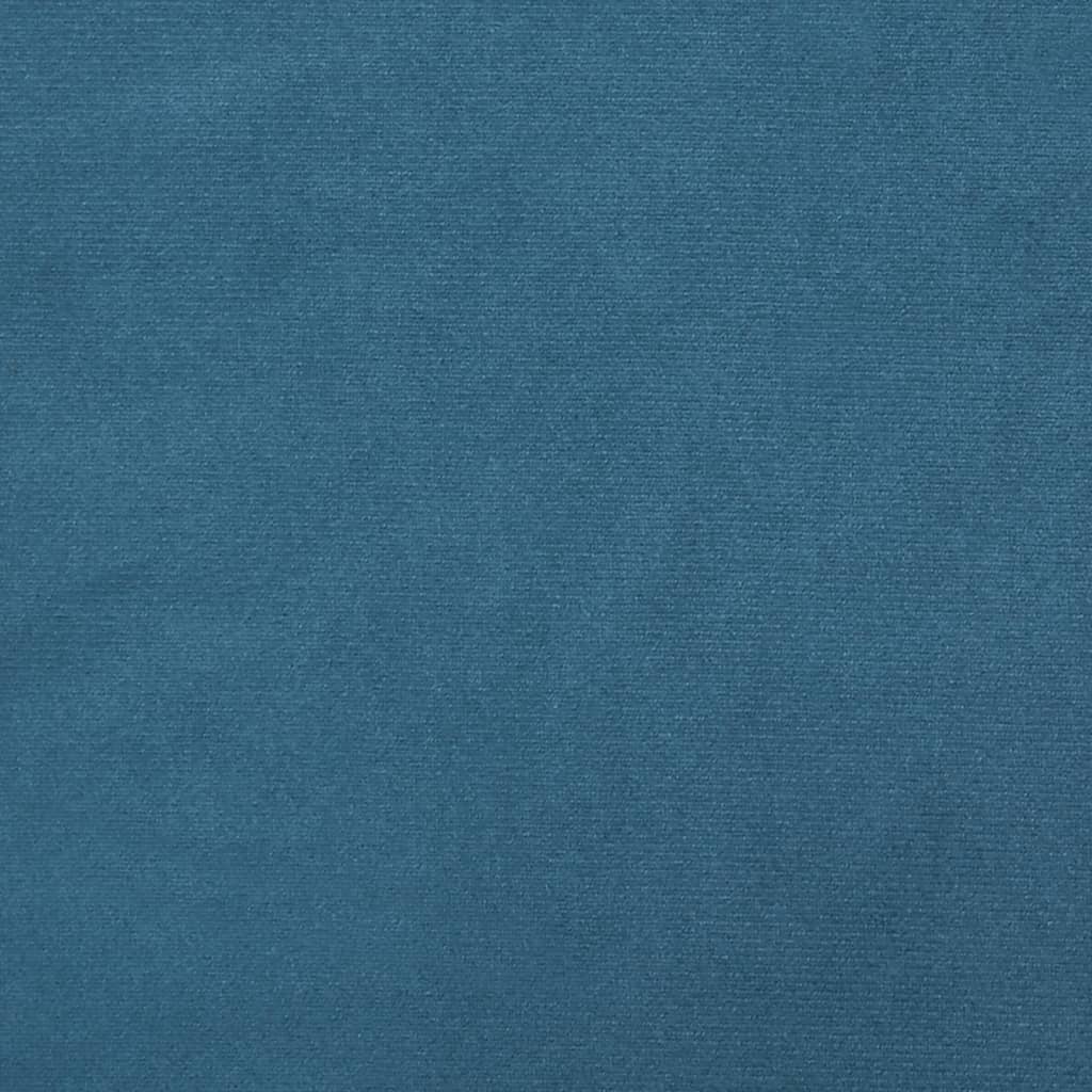 vidaXL Σετ Σαλονιού 2 Τεμαχίων Μπλε Βελούδινο με Μαξιλάρια
