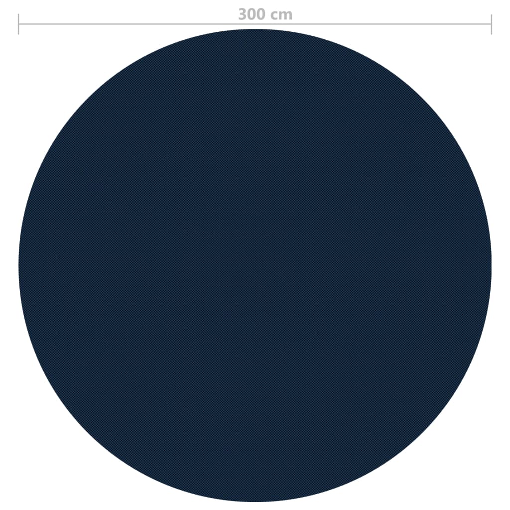 vidaXL Κάλυμμα Πισίνας Ηλιακό Μαύρο/Μπλε 300 εκ. από Πολυαιθυλένιο
