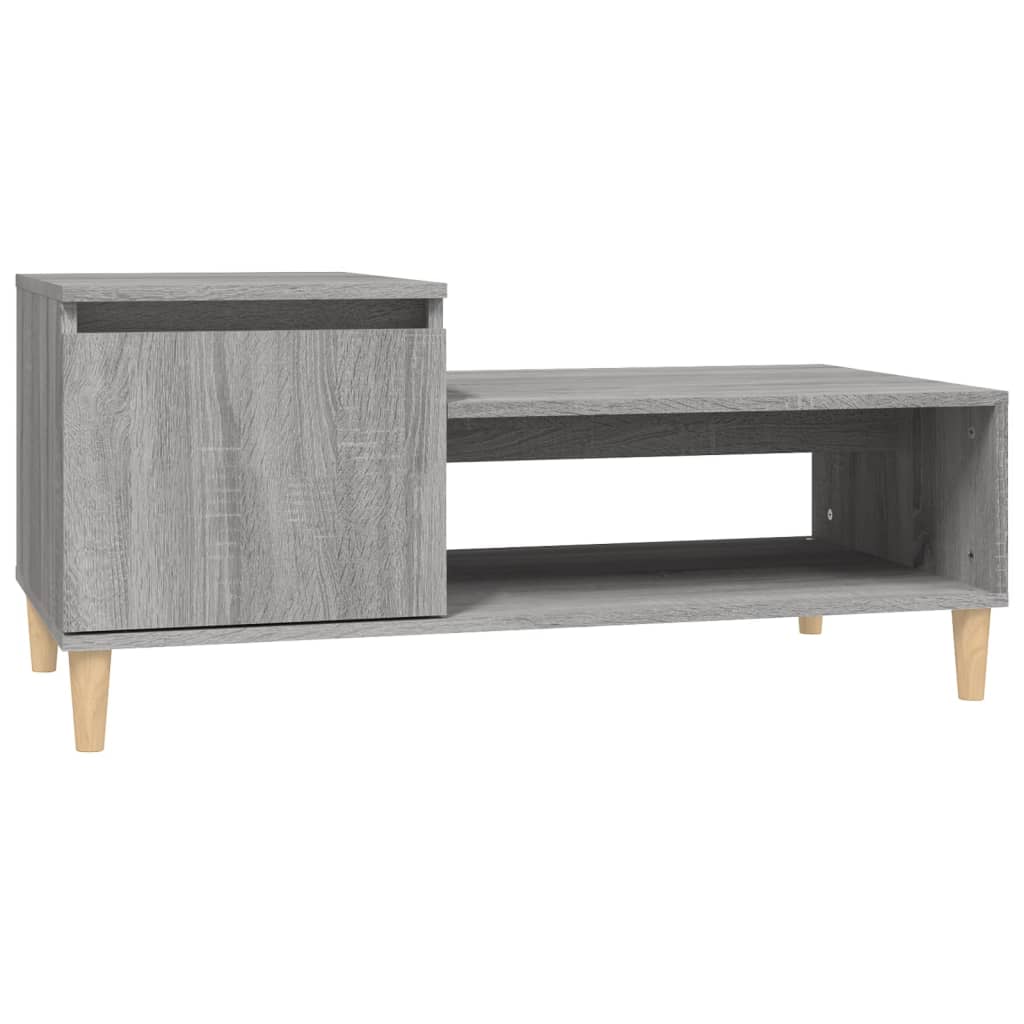 vidaXL Τραπεζάκι Σαλονιού Γκρι Sonoma 100x50x45 εκ. Επεξεργασμένο Ξύλο