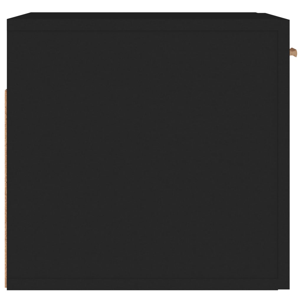 vidaXL Ντουλάπι Τοίχου Μαύρο 80 x 35 x 36,5 εκ. Επεξεργασμένο Ξύλο