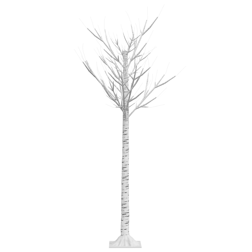 vidaXL Χριστουγ. Δέντρο Εξωτ./Εσωτ. Χώρου 140LED Θερμό Λευκό 1,5μ Ιτιά
