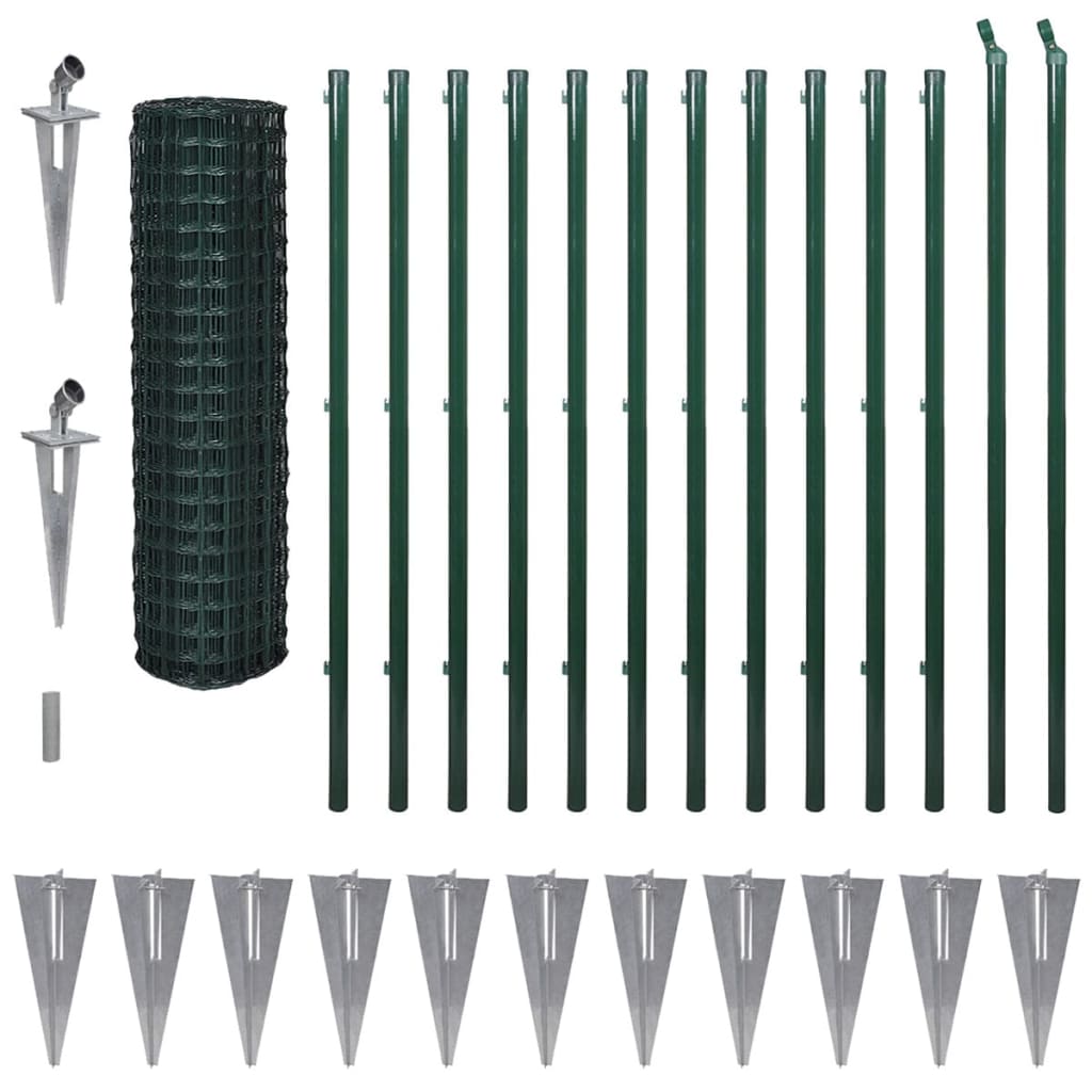 vidaXL Συρματόπλεγμα Πράσινο 25 x 1,7 μ. Ατσάλινο