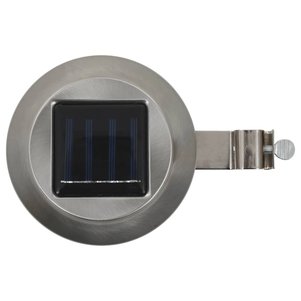 vidaXL Φωτιστικά Εξωτ. Χώρου Ηλιακά 6 τεμ. LED Στρογγυλά Λευκά 12 εκ.