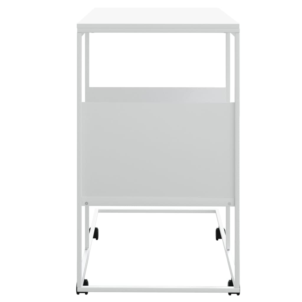 vidaXL Βοηθητικό Τραπέζι με Ρόδες Λευκό 55x36x63,5 εκ. Επεξεργ. Ξύλο