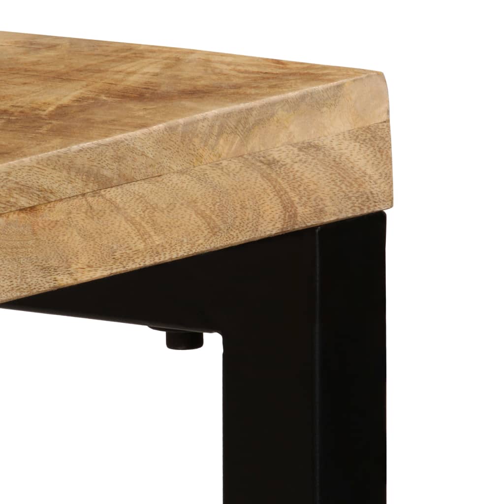 vidaXL Τραπέζι Κονσόλα 120 x 35 x 76 εκ. από Μασίφ Ξύλο Μάνγκο/Ατσάλι