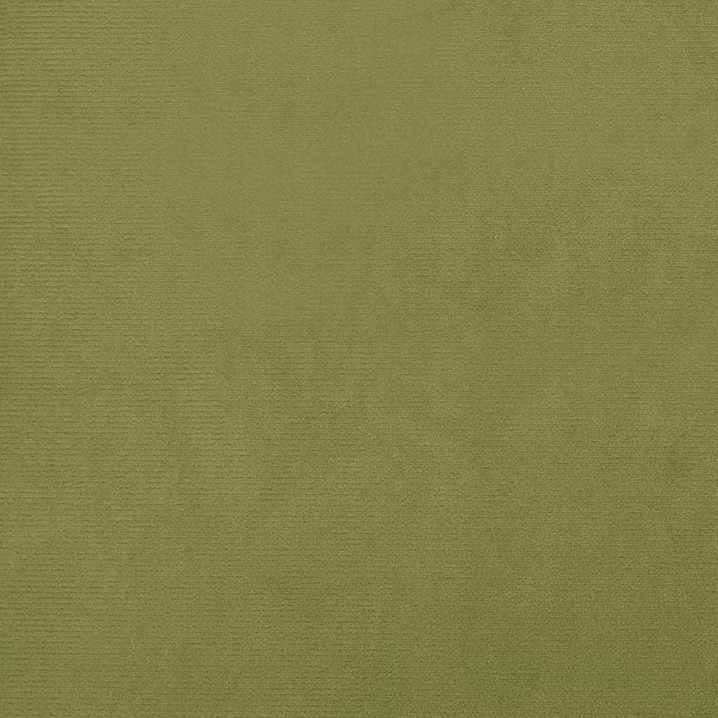 vidaXL Υποπόδιο Ανοιχτό Πράσινο 60x60x36 εκ. Βελούδινο
