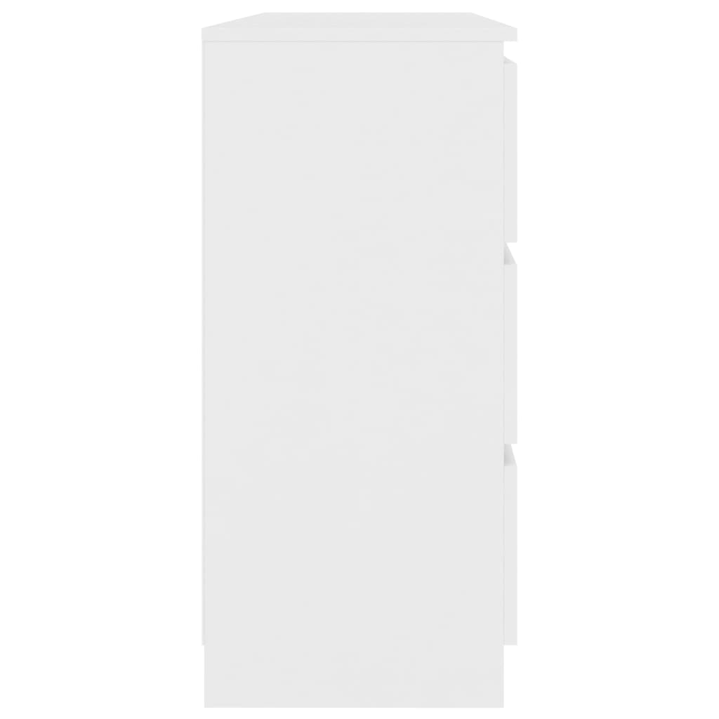 vidaXL Συρταριέρα Λευκή 120x35x76 εκ. από Μοριοσανίδα