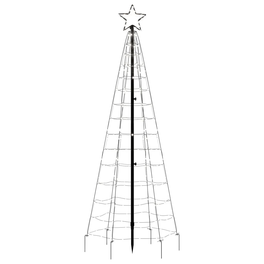 vidaXL Φωτιστικό Χριστουγ. Δέντρο Ακίδες 220 LED Ψυχρό Λευκό 180 εκ.