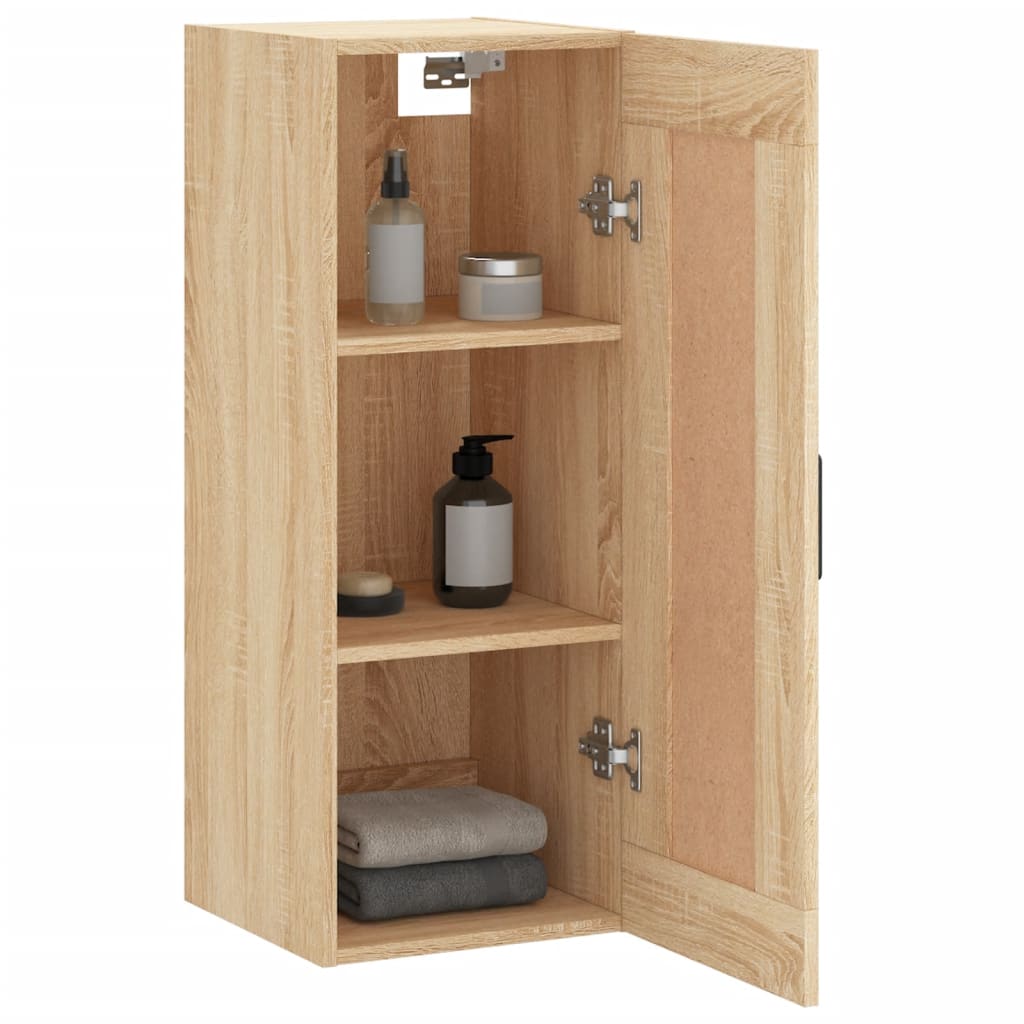 vidaXL Ντουλάπι Τοίχου Sonoma Δρυς 34,5 x 34 x 90 εκ. Επεξεργ. Ξύλο