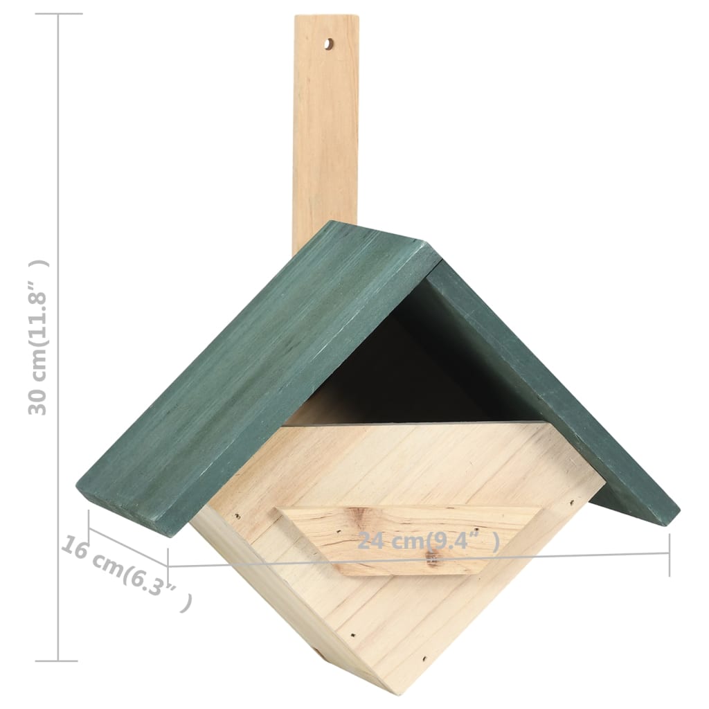 vidaXL Φωλιές Πουλιών 4 τεμ. 24 x 16 x 30 εκ. από Ξύλο Ελάτης