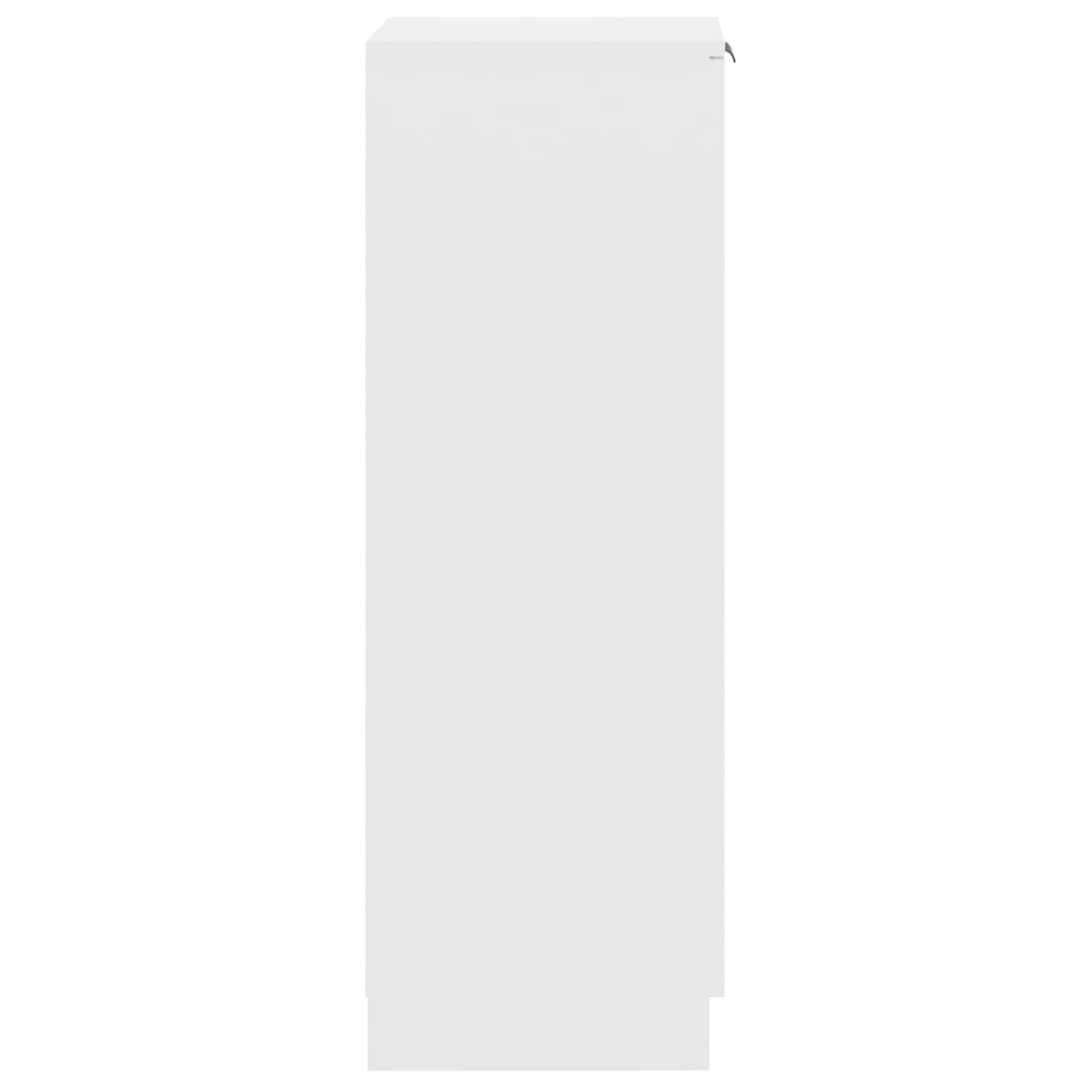 vidaXL Παπουτσοθήκη Λευκή 30x35x100 εκ. από Επεξεργασμένο Ξύλο