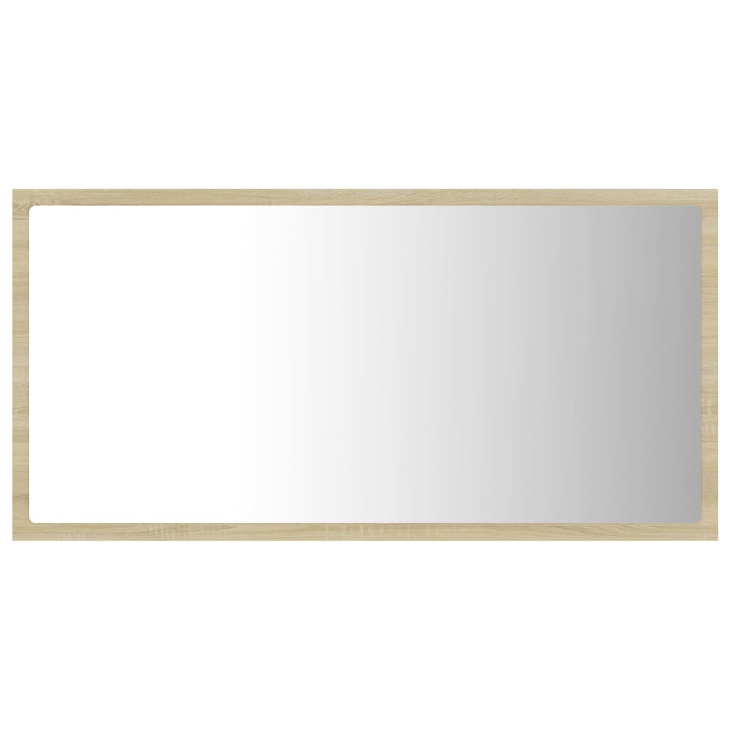 vidaXL Καθρέφτης Μπάνιου με LED Sonoma Δρυς 80x8,5x37 εκ. Ακρυλικός