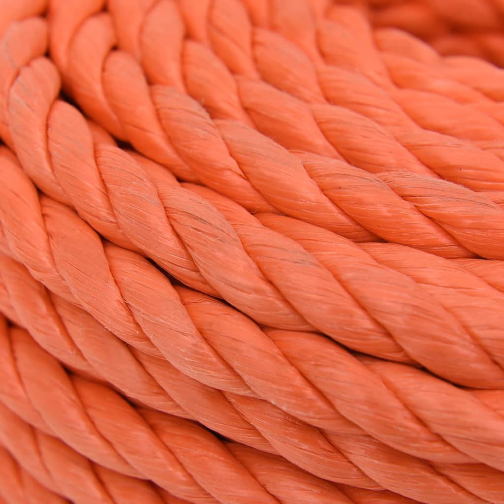 vidaXL Σχοινί Εργασίας Πορτοκαλί 10 χιλ. 25 μ. από Πολυπροπυλένιο